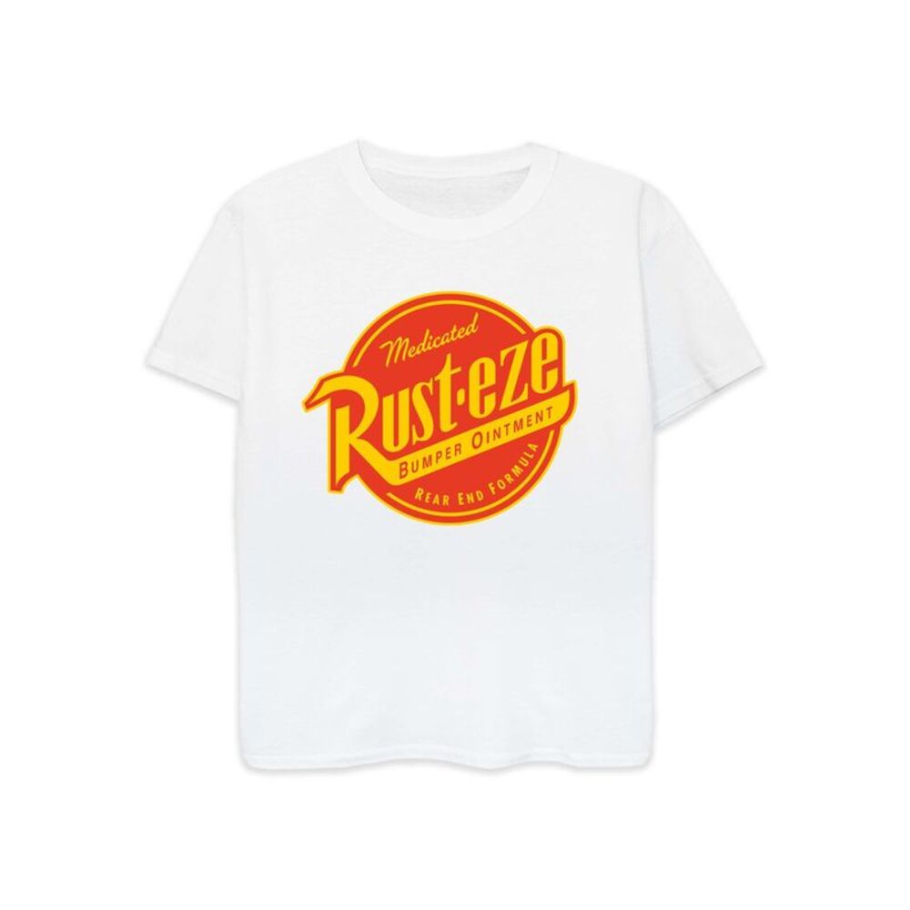 Cars Boys Rust-Eze Logo Cotton T-Shirt / White